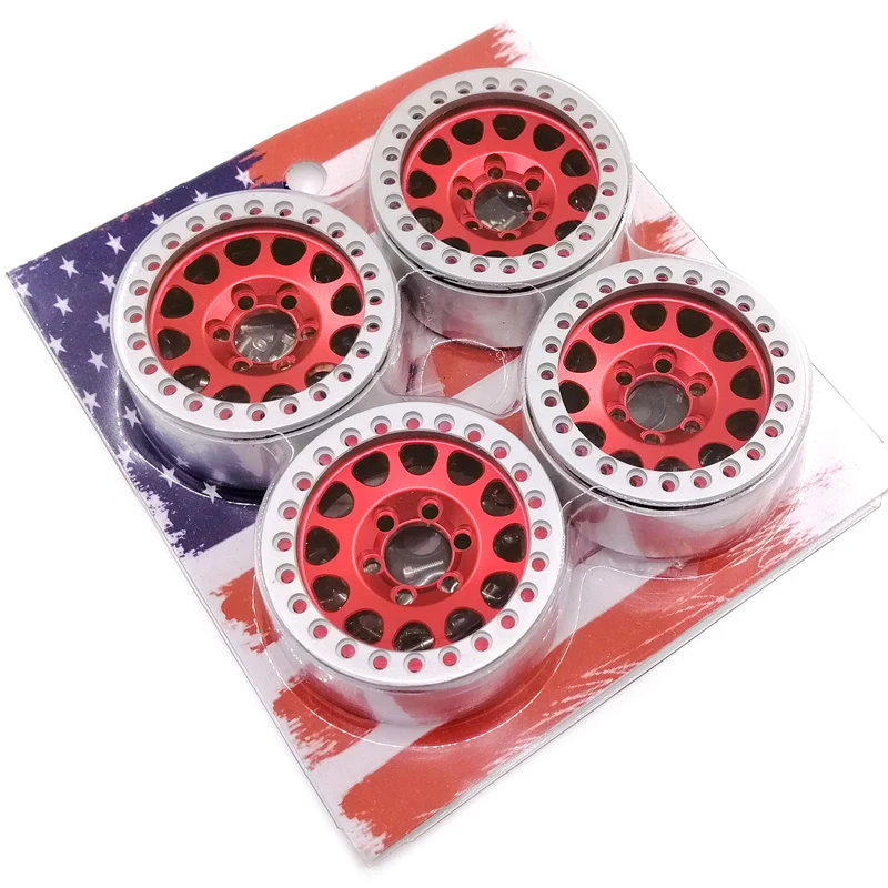 

4 шт., колесные диски из алюминиевого сплава 1,9 для 1/10 RC Crawler Axial SCX10 SCX10 II 90046 TRX4 D90
