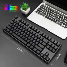 RK987/RK988 Wireless Mechanical Keyboard, 87/104 Keys bluetooth gaming keyboard, White LED Backlit for Copywriters, Typists