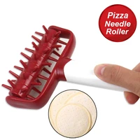 pizza cookies baking tools diy plastic dough roller pastry pie needle wheels cutter sewing machine bread hole punch dropshipping