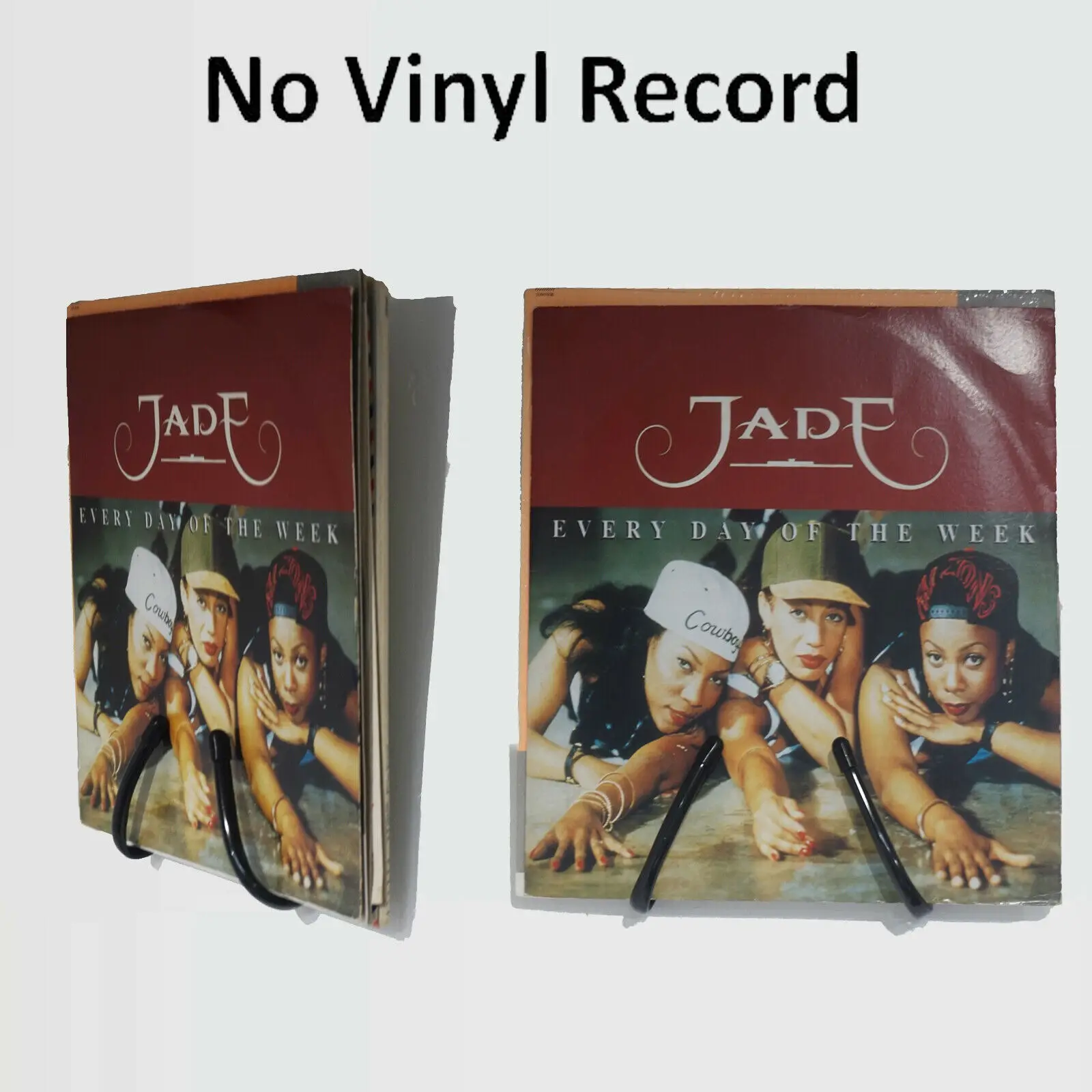 Настенная виниловая стойка для записей 7 дюймов 10 12 LP Одиночная вмещает множество