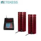 Система пейджинговой связи Retekess TD165 для ресторанов, беспроводная, 20 подставок, приемник, макс. 999 зуммеров, для церкви, кофейни, клиники