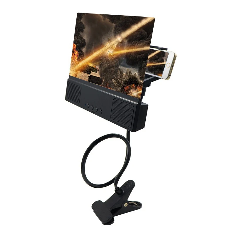 

Mobile Phone 12 Inch Screen Magnifier Lazy Bracket Movies Amplifier with Bluetooth Speaker SP99