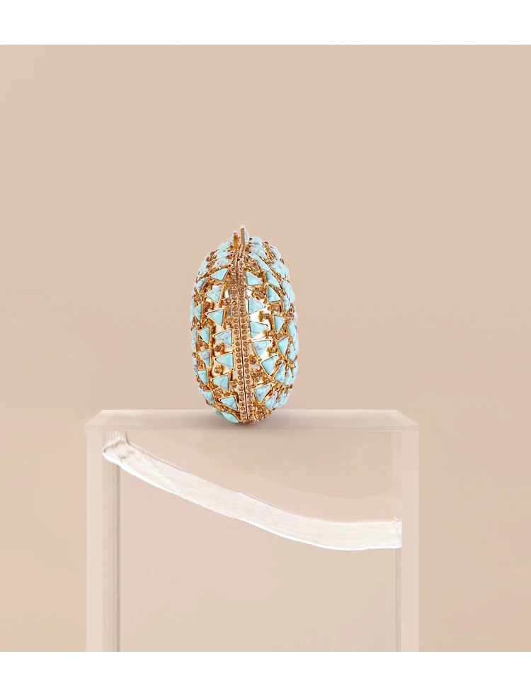 Вечерняя сумочка-Кошелек из натурального камня и зеленого агата ручная