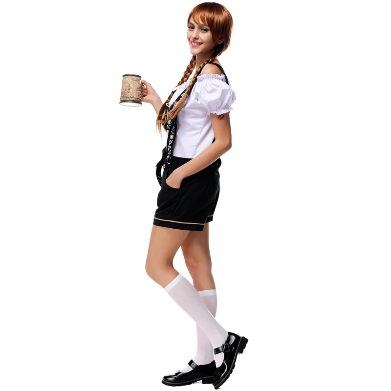 Женский карнавальный костюм Lederhosen Dirndl Клубная одежда вечернее платье для