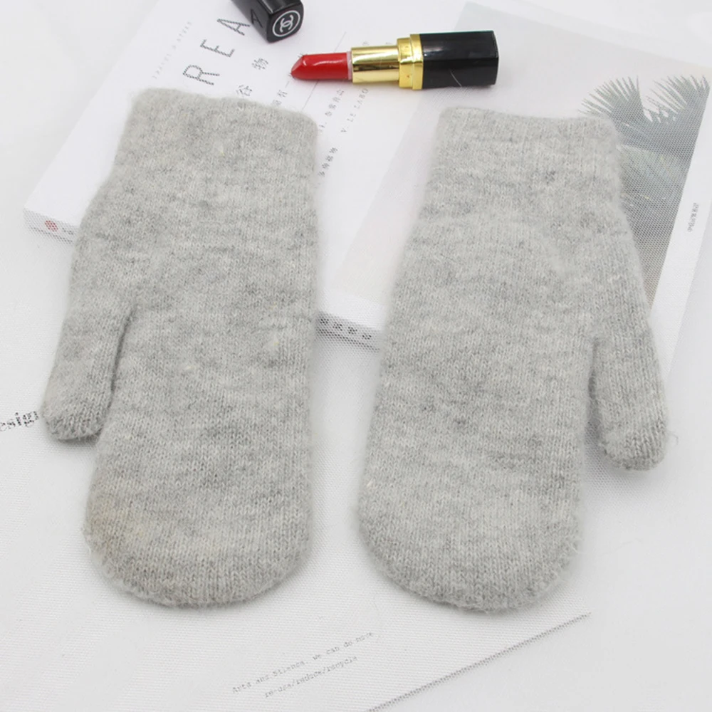 

Korean Double-layer Gloves Women's Winter Cute Plush Warm Riding Gloves Women Gloves Womens Gloves Women Winter Gloves
