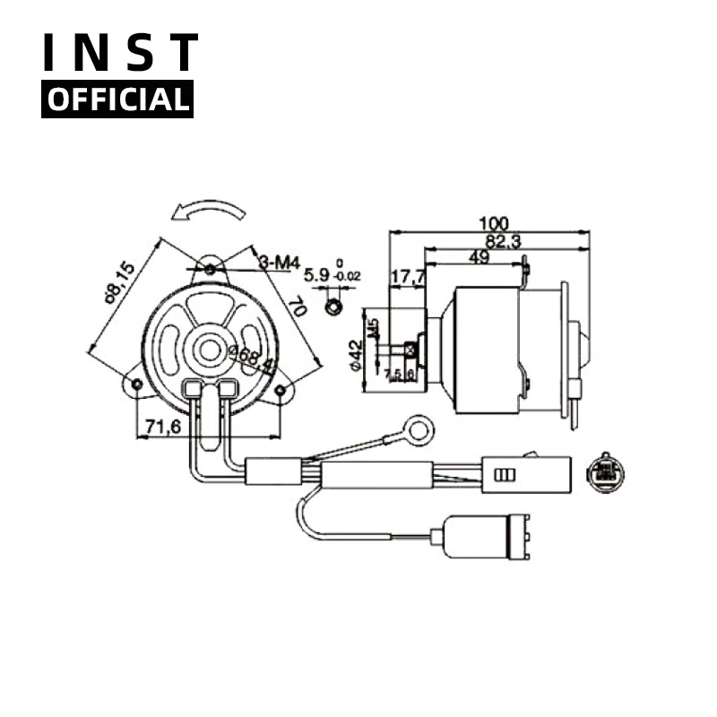 

Air Conditioning Fan AC A/C Blower Motor FOR Application 12V