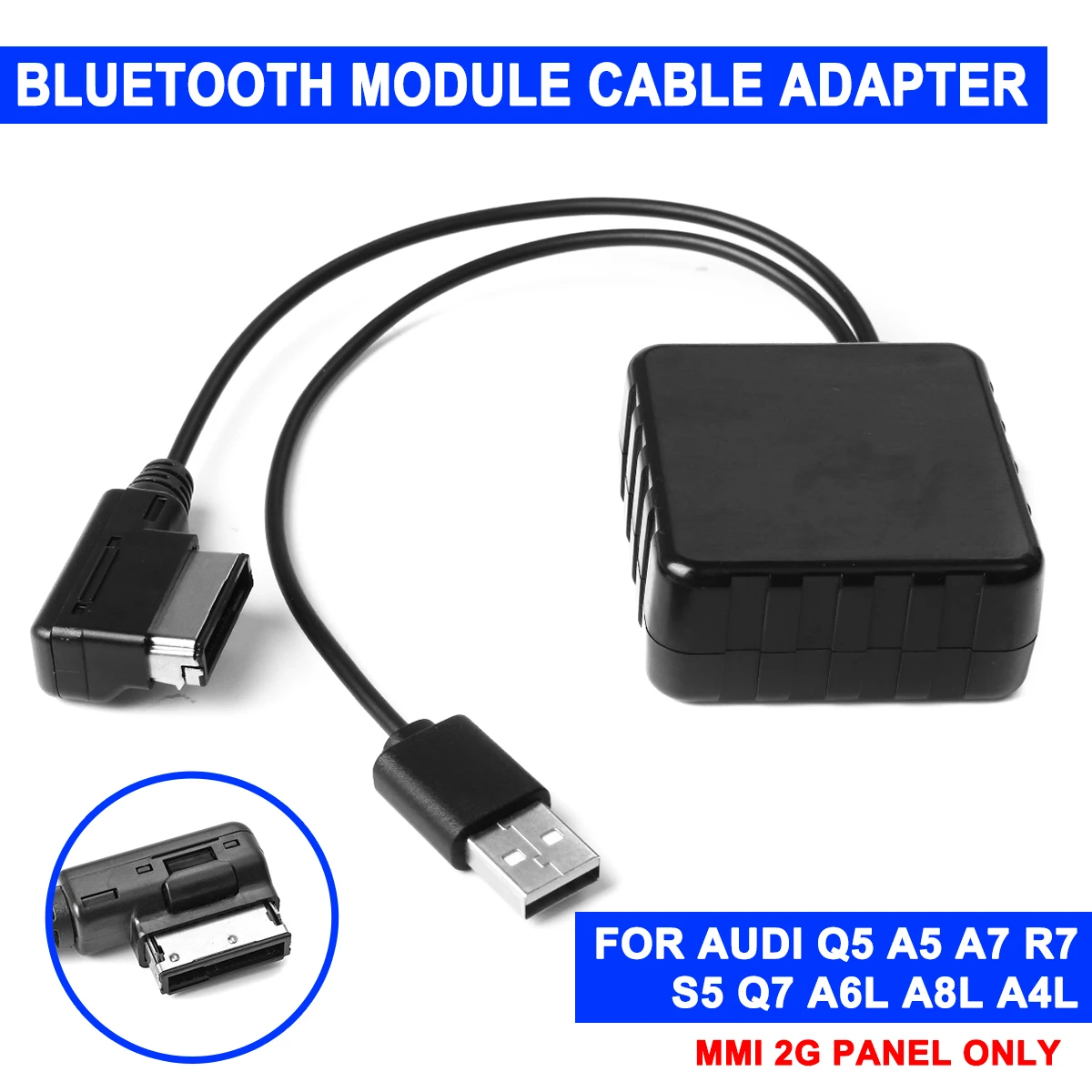 

Для AUDI Q5 A5 A7 R7 S5 Q7 A6L A8L A4L 12V MMI 2G bluetooth автомобиля AUX кабель адаптер Беспроводной