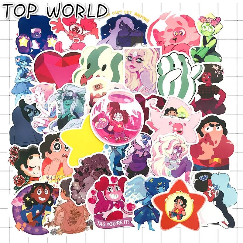 10/50 шт./упак. Steven Universe Pvc Waterproof Cartoon для скрапбукинга альбома чемодана телефона
