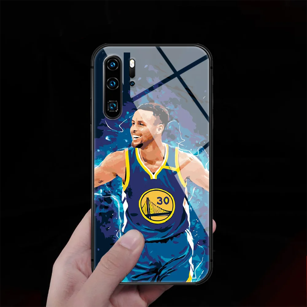 

Stephen 30 Curry Basketball Tempered Glass Phone Case Cover For Huawei P Nova Mate 5T 20 30 40 Pro Lite Smart 2019 2021 Tpu