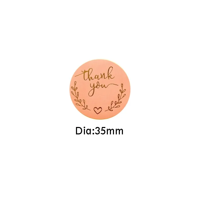 

120 Pcs/PACK round Round Thank You Stickers Box Package Label Sealing Wedding Decor Stationery