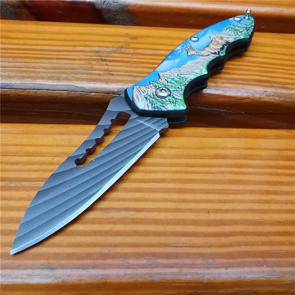 Качественный Мини Ретро складной нож на открытом воздухе маленький s