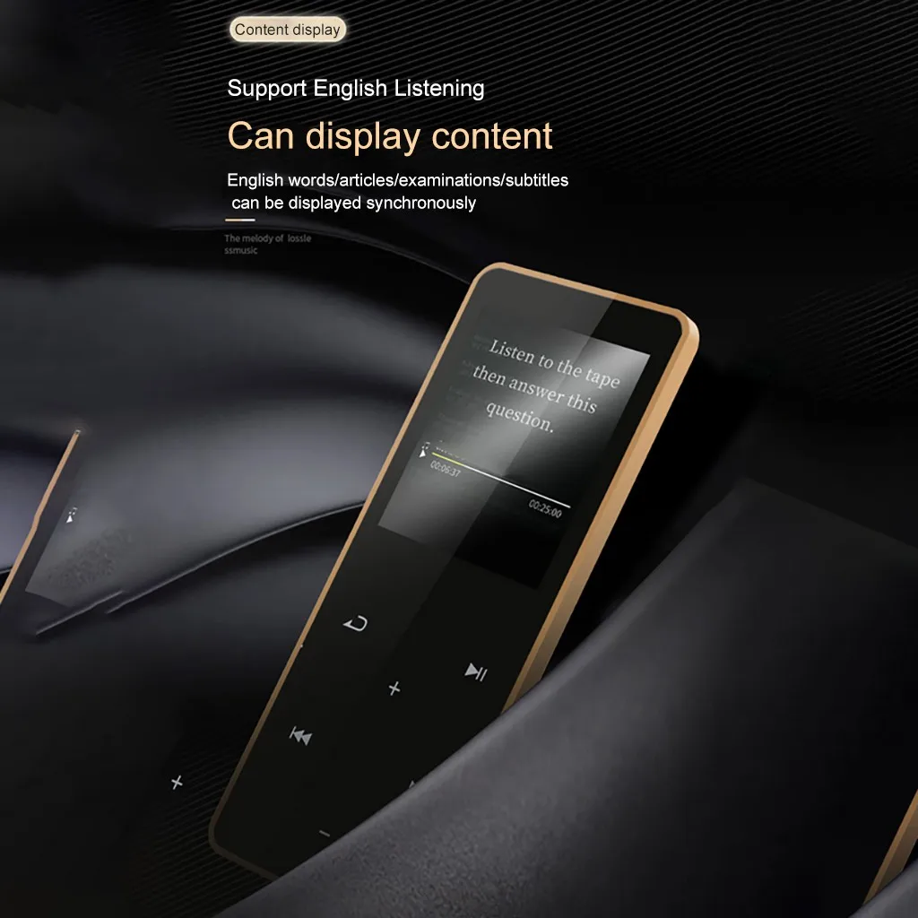 Мини Bluetooth MP3 плеер 4 Гб без потерь Музыкальный плеер с FM медиа динамик наушники, спорт MP 3 Металл Walkman Dap z1021
