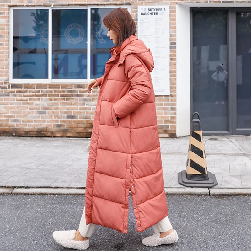 [EWQ] 2019 Осенняя новая толстая пуховая парка с капюшоном теплая больших размеров