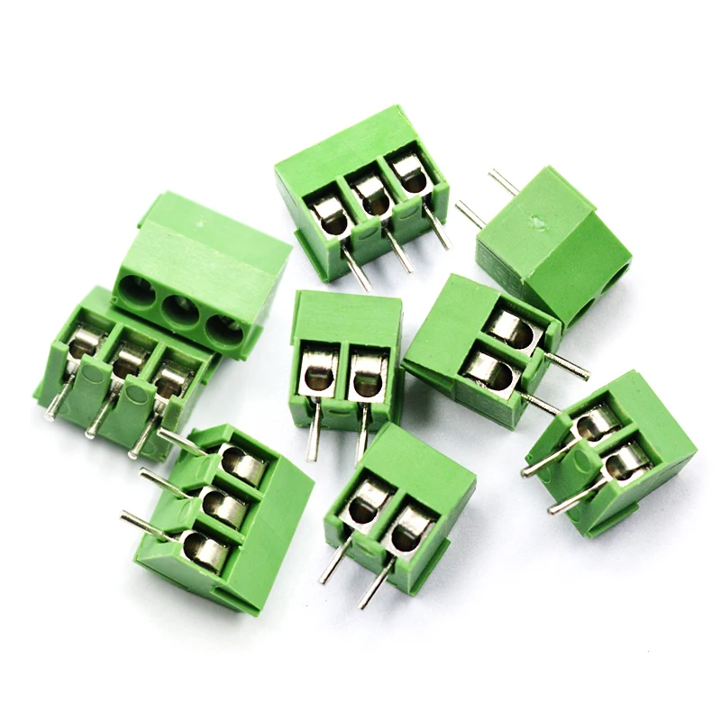 

5pcs KF350-3.5-2P KF350-3P terminal 300V 10A screw 2Pin 3Pin 3.5mm straight foot PCB screw terminal connector