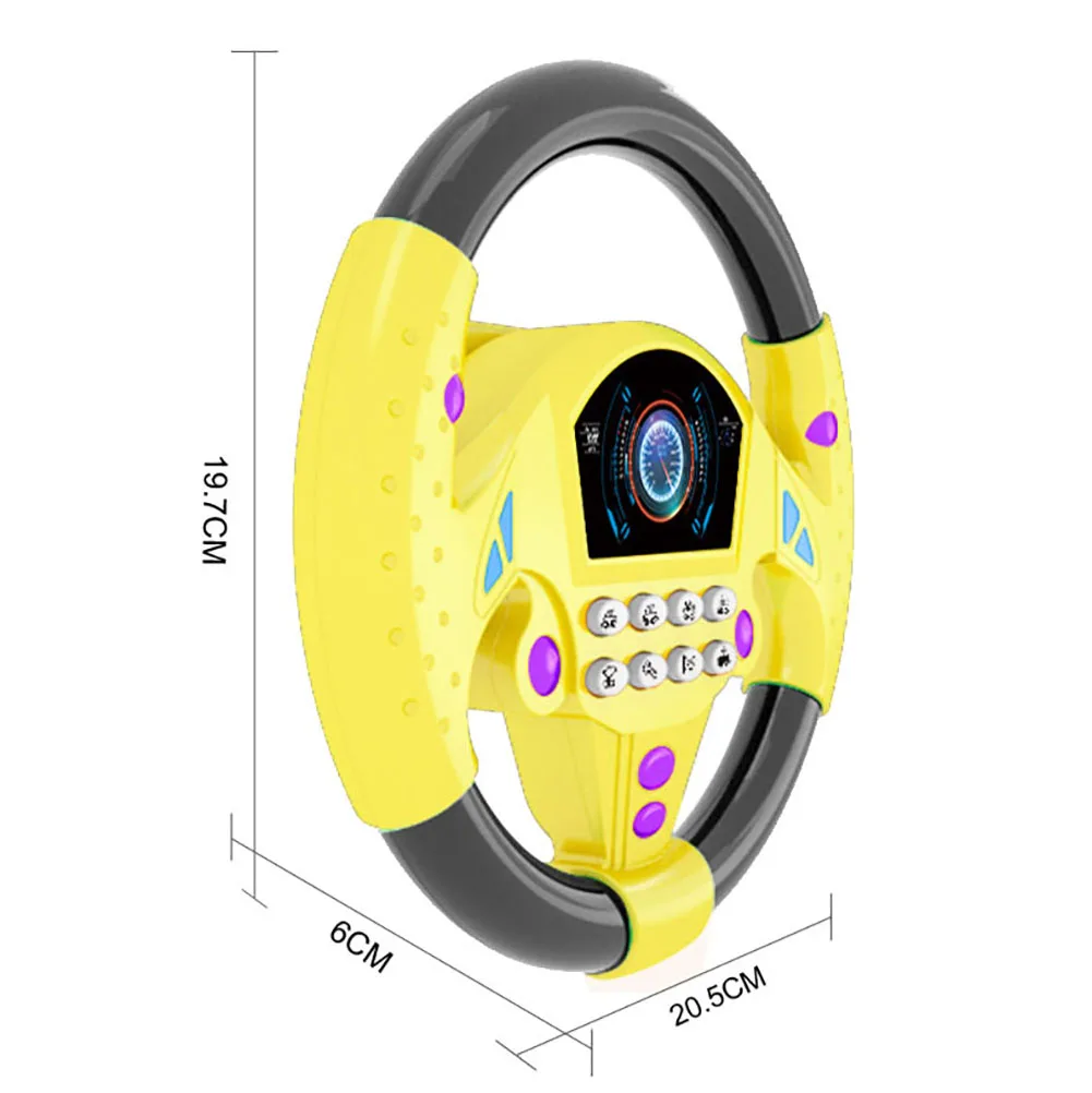

Children Musical Developing Educational Toys Simulation Steering Wheel with Light Early Education Sounding Toy For Kids