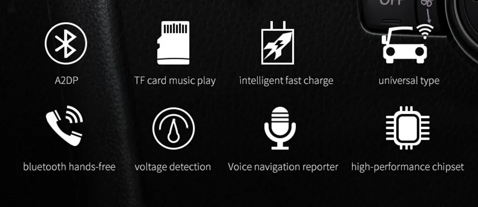 Fm-передатчик Bluetooth автомобильный беспроводной радио адаптер AUX MP3 плеер fm-модулятор с громкой связью двойной USB быстрое зарядное устройство
