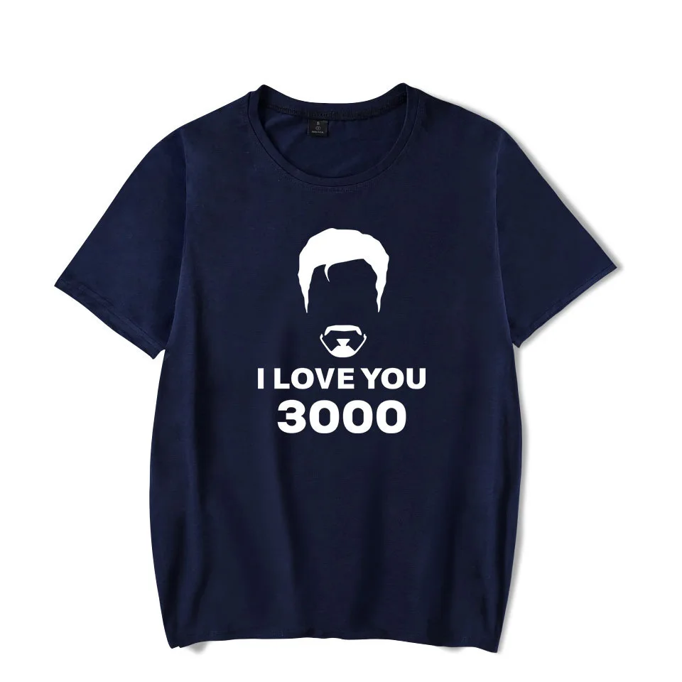 

2021 summer new I love you 3000 times casual trend loose men's and women's T-shirt