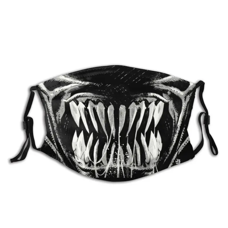 

Ужасная моющаяся мужская маска для лица Alien, маска Xenomorph Monster против пыли, смога, защитный чехол, респиратор, маска с фильтрами