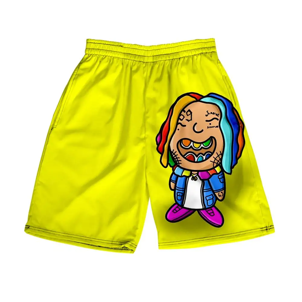 6ix9ine Albume Gooba шорты 3D для доски летняя быстросохнущая Мужская одежда пляжа уличная
