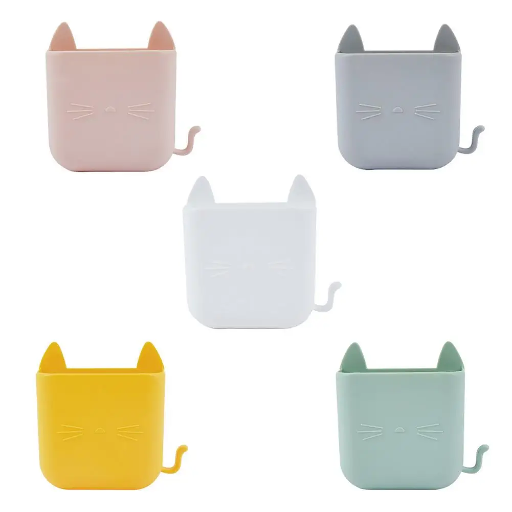 

Cat Wall Mounted Storage Box Wall Case Cell Phone Box Self Adhesive Decorative Storage Boxes For Home Office Kitchen Bathroom