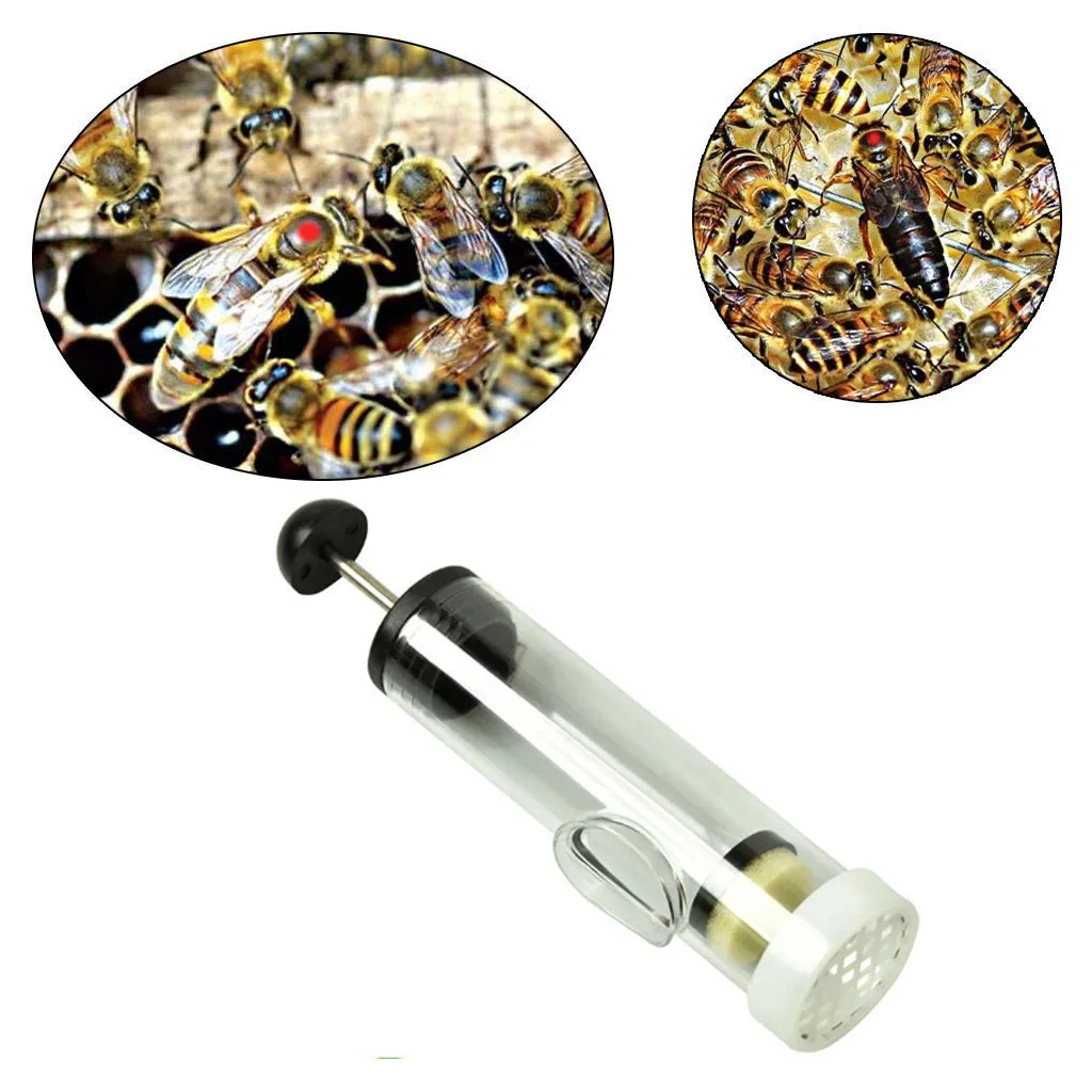 Queen пчелы маркировка клетка бутылки с поплавком Стекло маркер для Пчеловодство