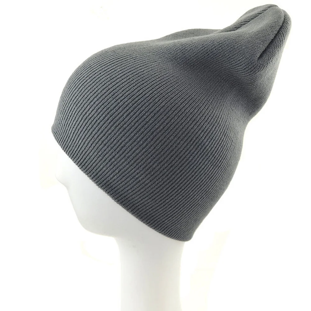 

Women's Winter Beanies Hats Men's Black Knitted Hat Female Warm Ear Warmer Skull Ski Cap fluorescent color Hats Great Quality