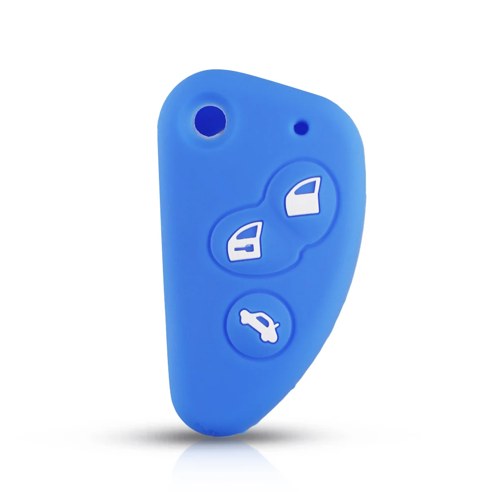 KEYYOU силиконовый резиновый чехол для автомобильного ключа Alfa Romeo 147 166 156 JTD TS GT