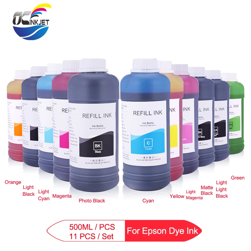 500 мл 11 цветов чернила для принтера Epson Stylus Pro 4910 7910 9910 7900 9900 сменные (K C M Y MK LC LM LK LLK