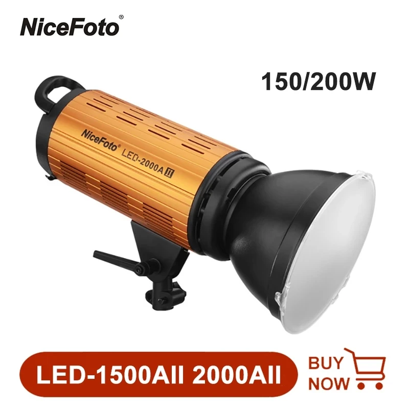 NiceFoto светодиодный-1500AII 2000AII светодиодная лампа для фото-и видеосъемки 3200-6500K с