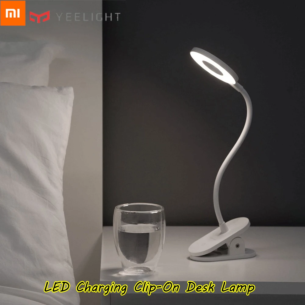 Xiaomi Yeelight светодиодный настольный светильник для глаз настольная лампа USB Настольная лампа с аккумулятором лампа с затемнением для чтения лампа для спальни офиса