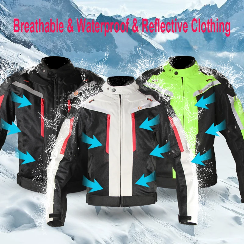Мотоциклетная водонепроницаемая куртка Всесезонные брюки для езды на мотоцикле
