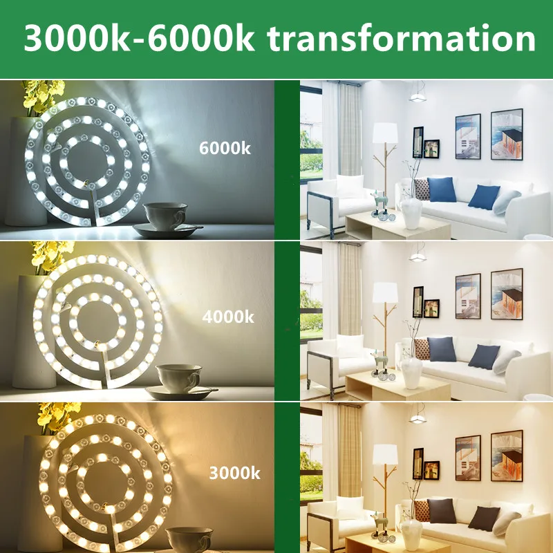 Светодиодный потолочная панель округлая круговой лампы модернизация 5730