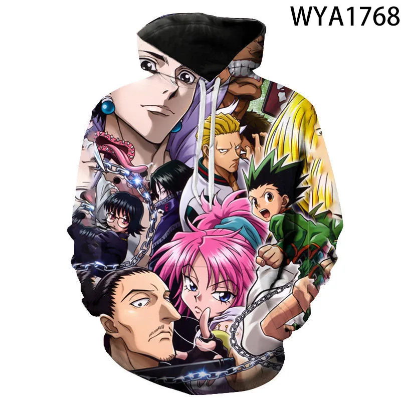 Новые толстовки для мужчин женщин детей комикс мультфильм Hunter X свитшоты пуловер