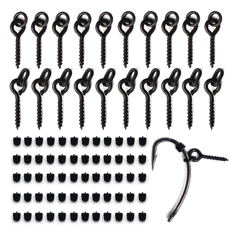 Набор аксессуаров для ловли карпа кормушки рыболовный крючок - Цена: 0.72