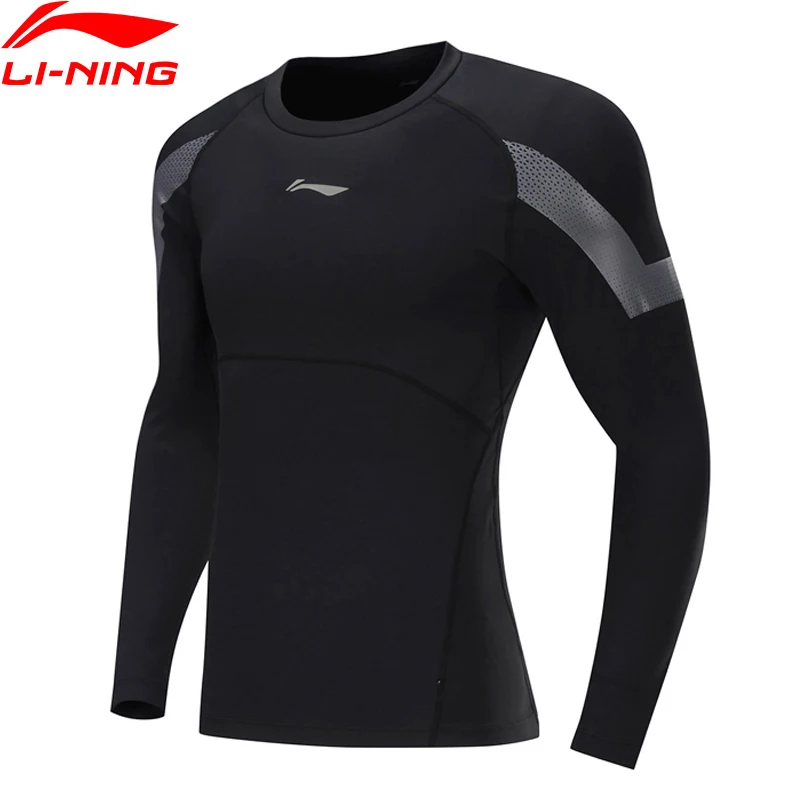 Li-Ning мужская тренировочная серия базовый слой плотная посадка полиэстер
