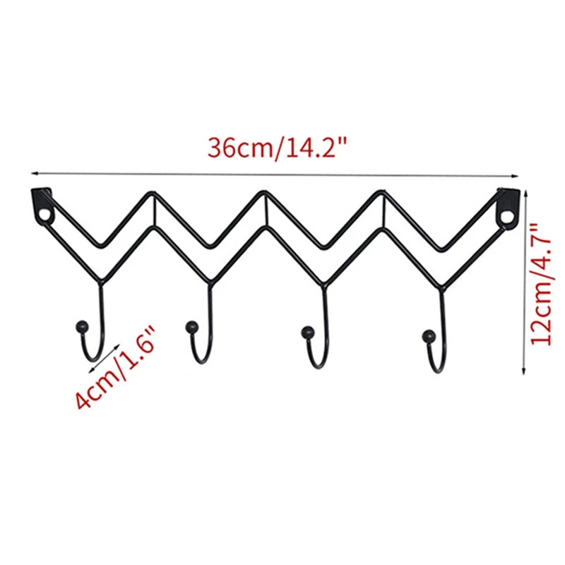 Распродажа-крюк для хранения с 4 Крючки Настенные вешалка крючок ключи шляпа