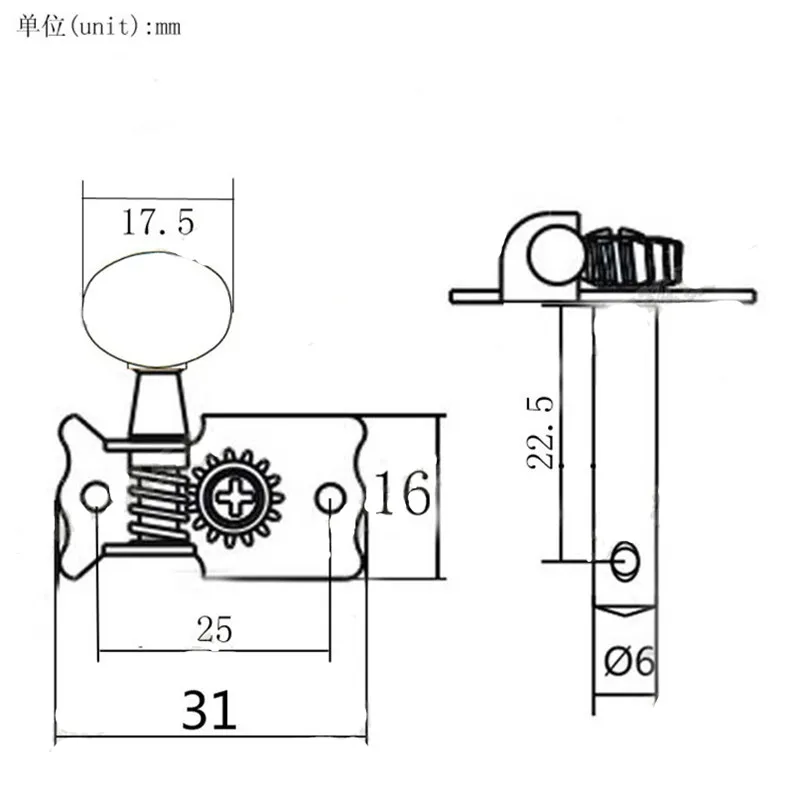 Набор 3R3L открытый стиль гитара Тюнинг колышки машины головки тюнеры для