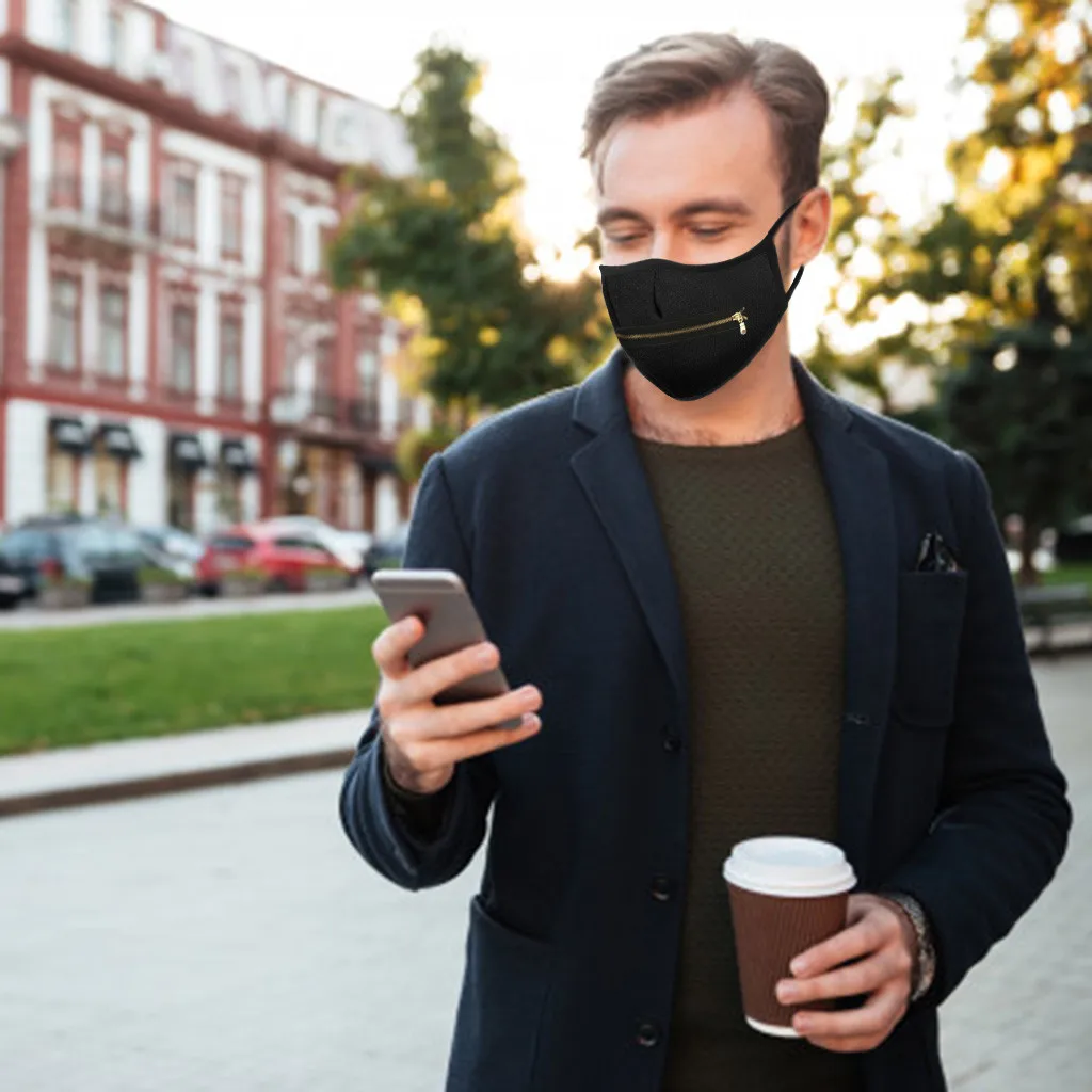 Маска для лица многоразовая Пылезащитная на молнии Маскарадная маска Хэллоуин |