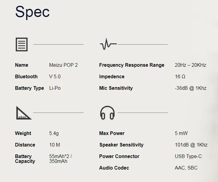 Meizu POP2 TW50S Bluetooth V5.0 TWS наушники IPX5 водонепроницаемые 8 часов время воспроизведения поп 2 беспроводные наушники с микрофоном MEMS
