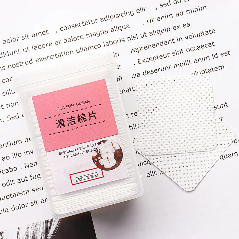 200 шт./кор. прокладки для снятия клея наращивания ресниц Безворсовая бумага