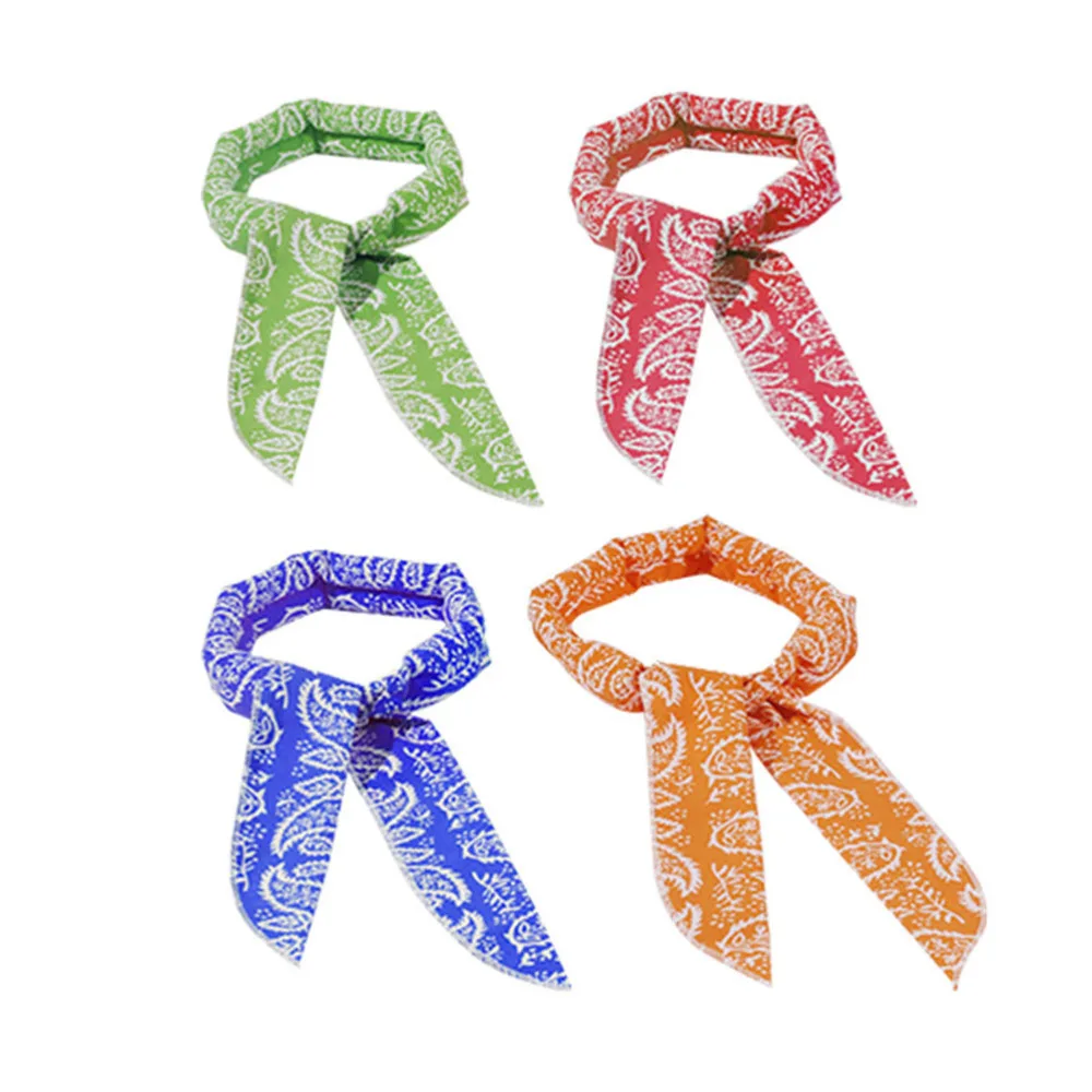 

5pcs Sports Cooling Towels Outdoor Chilling Scarf Quick Dry Towel Ice Headband Neck Wrap (5 Colors)