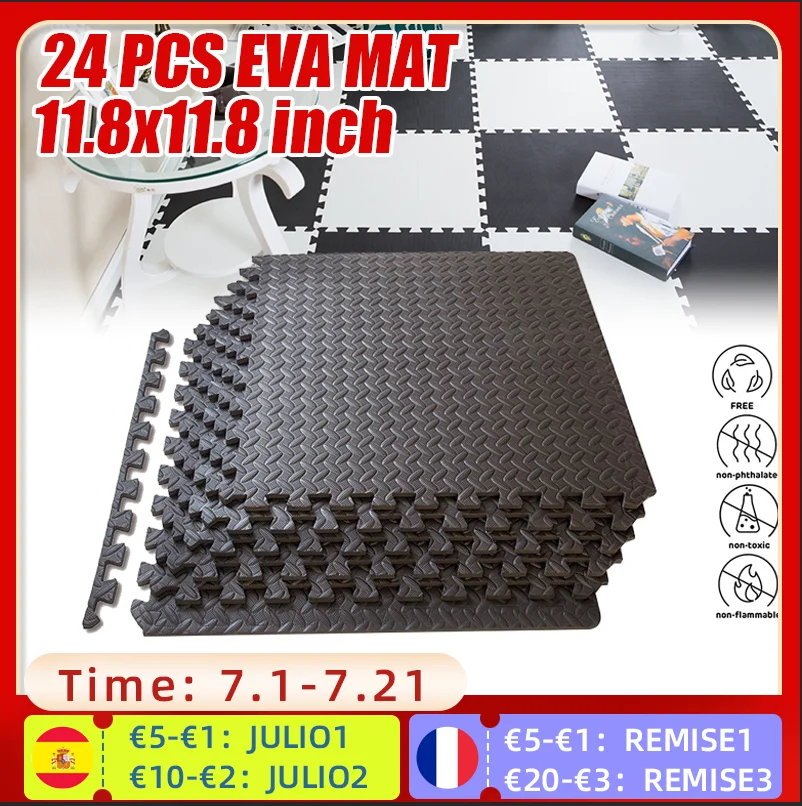 8/16/набор из 24 штук детский игровой коврик пены EVA блокируя плитка защитный для