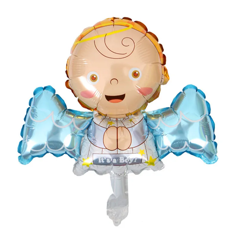10pcs Cartoon Mini Angel Baby Foil Balloons Children's Party Decoration Table Floating Large Aluminum |