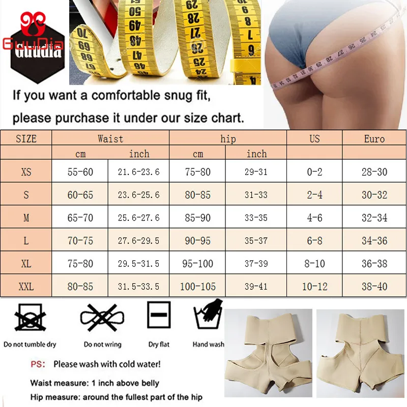 

GUUDIA Butt Lifter Hip Enhancer High Waist Tummy Control Panties Booty Lift Women Body Shapers Women Shapewear Sexy Waist Girdle