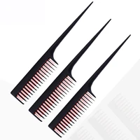 high quality plastic teasing hair brush rat tail handle brush combs edge hair salon hairdresser styling tool