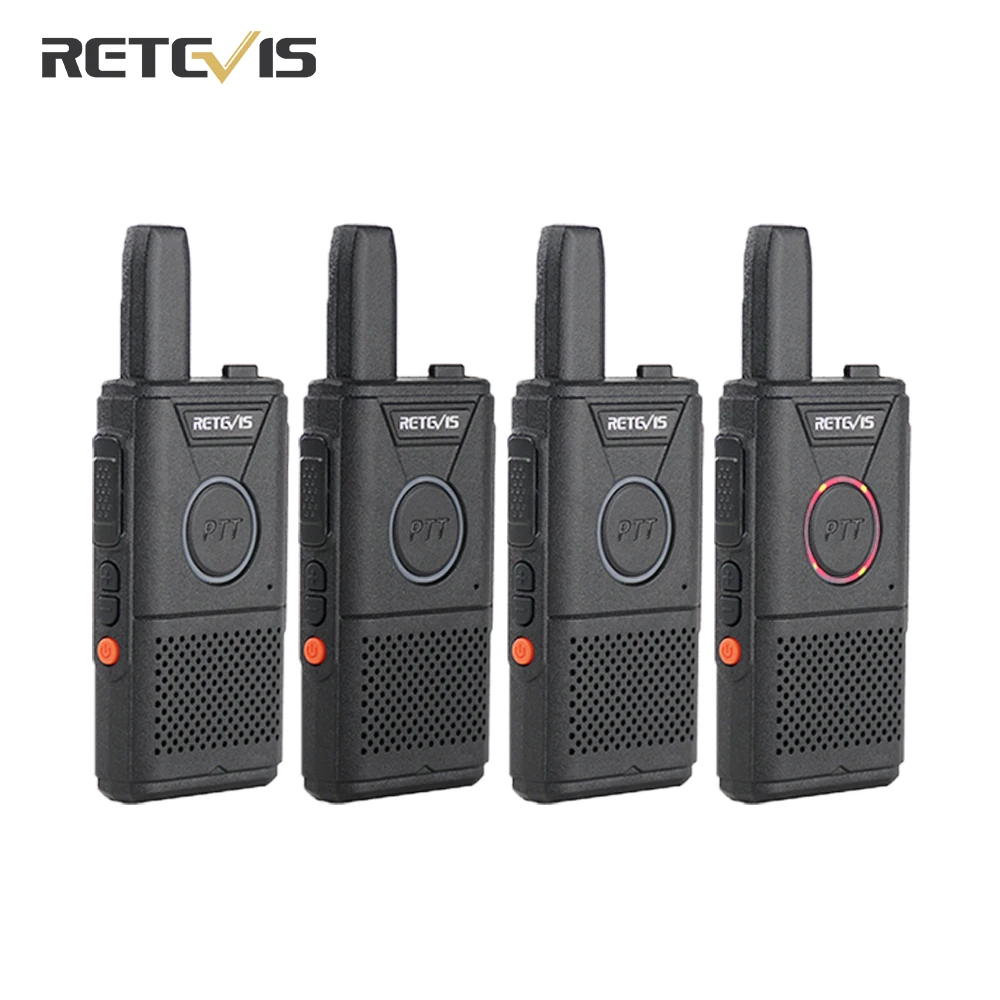 

RETEVIS RT618 Rechargeable Walkie Talkie 4pcs PMR Radio PMR446 RT18 FRS Dual PTT Two-way Radio Walkie-Talkies Hotel Restaurant