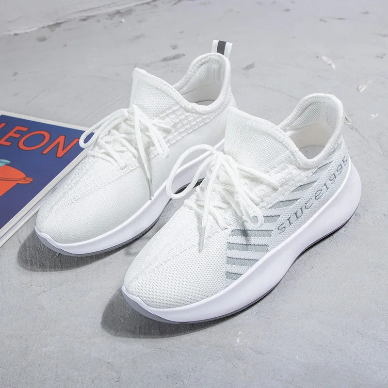 

Socks Shoe Woman 2020 Jifei Woven Shoes Schoolgirl Street Time Run Shoe