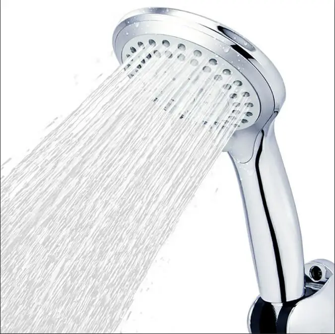 

5 modes ABS plastic Bathroom shower head big panel round Chrome rain head Water saver Classic design G1/2 rain showerhead ZJ039