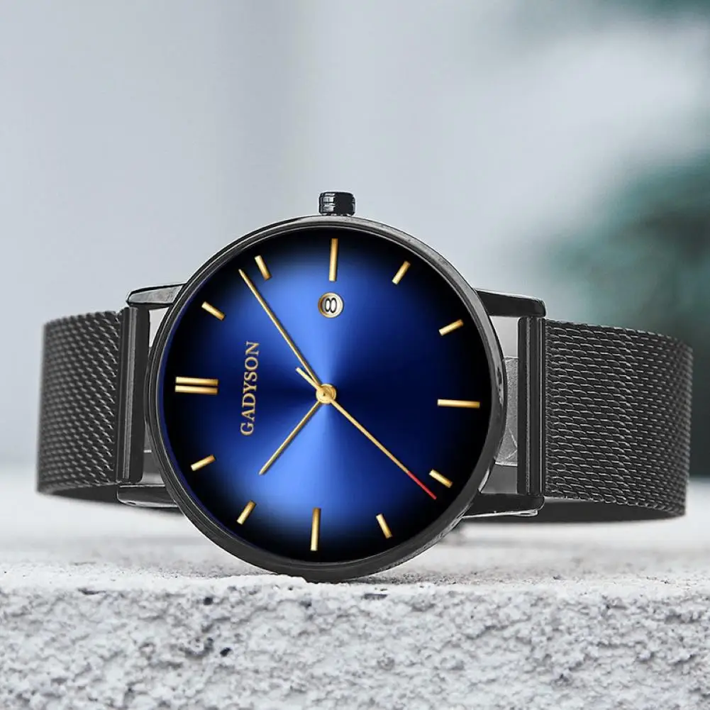 GADYSON лучшие мужские часы модные Аналоговые Дисплей Круглый циферблат Кварцевые с