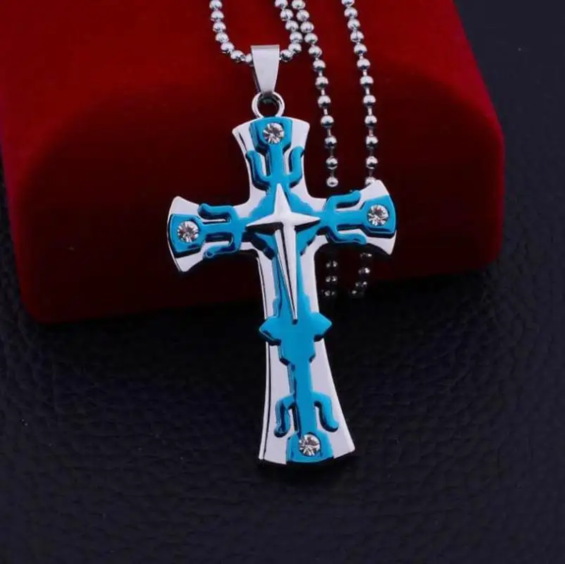 Мужское ожерелье из нержавеющей стали с подвеской Иисус | Украшения и аксессуары